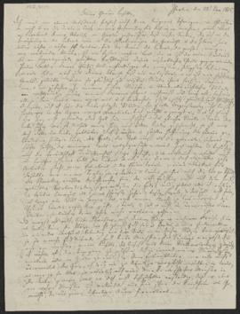 Karl Justus Blochmann an Elisabeth Imhof, Yverdon 22. November 1815 (mit Transkription)