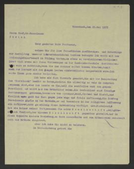 Walter Guyer an Heinrich Hanselmann, Rorschach, 29. Mai 1933