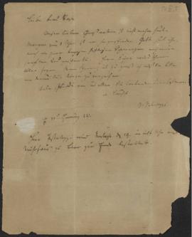 Gottlieb Pestalozzi an Anna Salome Halder-Schulthess, 17. Februar 1827 (mit Transkription)