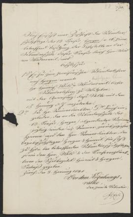 Beschluss des Erziehungsrats Zürich, 3. Februar 1841 [Ernennung von Heinrich Wild zum Sekundarleh...