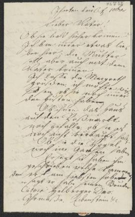 Gustav Lejeune an Franz Adam Lejeune, Yverdon, 6. Dezember 1807 und Nachschrift von Joseph Schmid