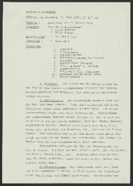 Protokolle des leitenden Ausschusses, 14. März 1950-22. November 1954
