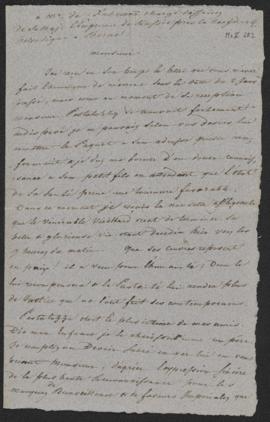 Johannes Herzog von Effingen an Fuhrmann, Russischer Geschäftsträger in Bern, 18. Februar 1827