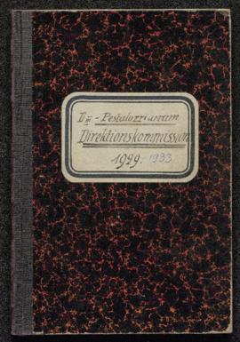 Protokoll der Direktionskommission, Januar 1929-30. Mai 1933