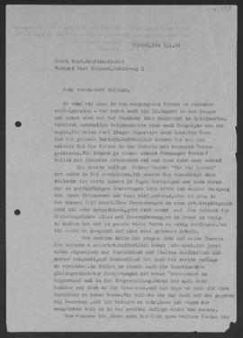Walter Guyer an Johannes Riedel, Zürich, 5. September 1956