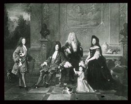 Ludwig XIV. mit seiner Familie um 1710