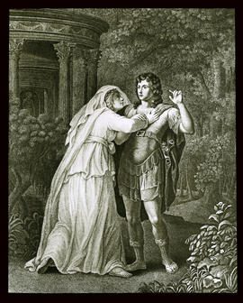 Goethe als "Orest" und Corona Schröter als "Iphigenie" 1779