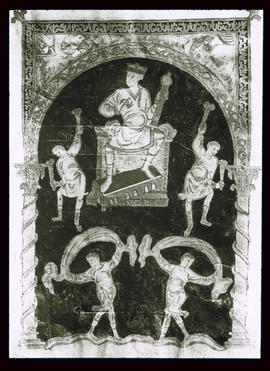 St. Gallen: Stiftsbibliothek, Codex, König David und seine Chöre