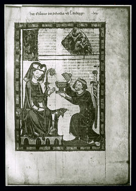 Manesse'sche Handschrift: Konrad, Schenk von Landeck, Paris, Nat. Bibl.