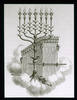 Jerusalem, Tempel Salomos der siebenarmige Leuchter und die Bundeslade
