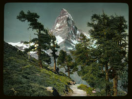 Weg bei Riffelalp mit Matterhorn