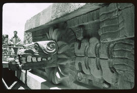 Kopf der Quetzalconate-Schlange, Photo Allenspach