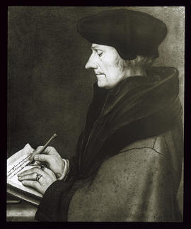 Erasmus von Rottderdam, Humanist, Basel, H. Holbein hr.