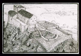 Burg Wildegg (Kt. Aargau): 1[?]. Jh., Rekonstruktion nach vorhandenen Bauteilen [...]