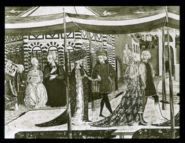 Tracht der italienischen Renaissance um 1420: Hochzeit des Boccaccio Adimari, Florenz