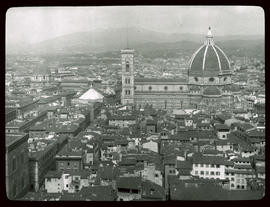 Florenz: Der Dom mit Campanile von der Südseite aus