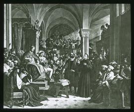 Luther auf dem Reichstag in Worms, 1521: Gemälde von Schnorr