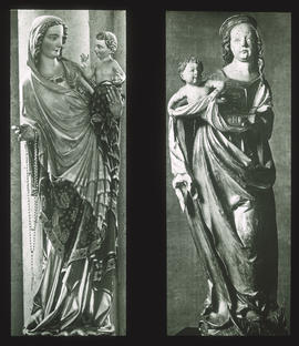 Sog. Mailänder Mutter Gottes (um 1320), Köln, Dom; Muttergottes (1530), Berlin, Dr. Mus.