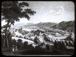 Zürich von Norden vor 1847, von [Franz] Hegi
