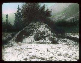 Halb abgegrabene Düne unterhalb Mazembroz