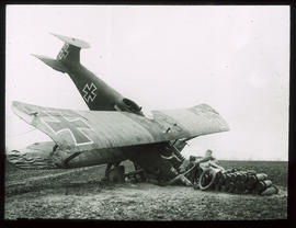 Abgestürztes deutsches Flugzeug