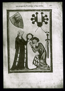 Manessesche Handschrift: Von Singenberg, Truchsess zu St. Gallen, Paris, Nat. Bibl.