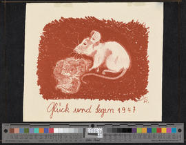 Glück uns Segen 1947/[Mäusenest (Neujahrskarte)]