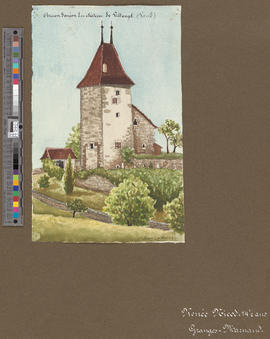 Ancien donjon du château de Villarzel (Vaud)/[Alter Wohntum vom Schloss von Villarzel (Waadt)]