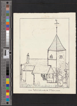 Eglise nationale de St. Aubin/[Kirchenbau in St-Aubin]