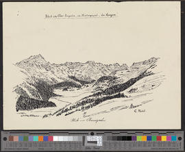 Blick ins Ober-Engadin, im Hintergrund «La Margna»