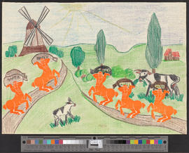 Centaures portant l'avoine au moulin/[Kentauren tragen den Hafer in die Mühle]