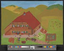 Ein Emmentaler-Bauernhaus wie ich es mir vorstelle (auch das darum herum)