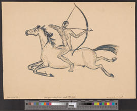 Der Bogenschütze mit Pferd