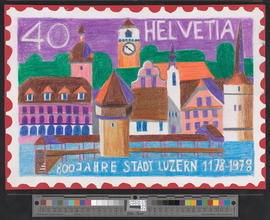 Briefmarke von 1978/[800 Jahre Stadt Luzern 1178-1978. Helvetia]