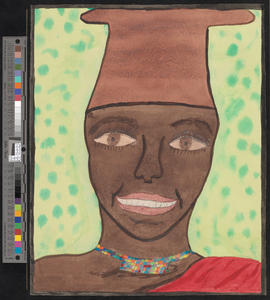 Zulu Woman/[Kopfbild einer Frau aus dem Zulu-Stamm]