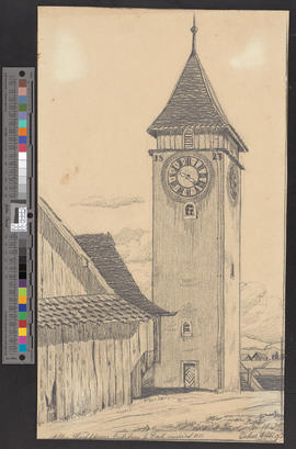 Alter Wachtturm Opfikon bei Zürich, renoviert 1823