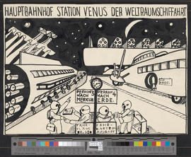 Hauptbahnhof Station Venus der Weltraumschiffahrt