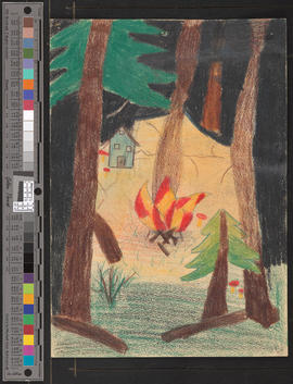 Rumpelstilzchen: Feuer im nächtlichen Wald
