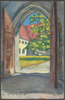 Blick in den Hof des Seminars Mariaberg, Rorschach