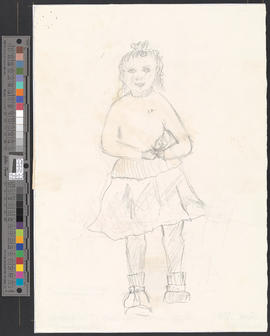 Skizze eines kleinen Mädchens (Phantasie)