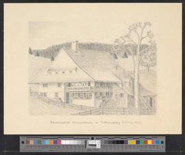 Schwarzwälder Bauernhaus in Todtnauberg (Sommer 1951)