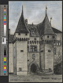 Entrée du château de Neuchâtel/[Eingang des Schlosses Neuenburg]